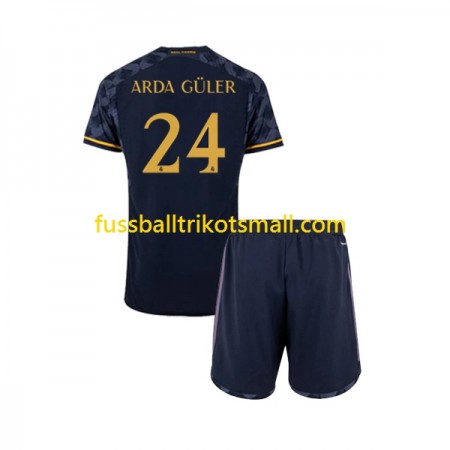 Fußballtrikots Real Madrid Arda Guler 24 Kinder 2023-2024 Kurzarm Auswärts-trikot kaufen